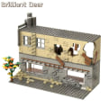 Miniatyrbillede 5 af 5: Forladte Ruiner Bygninger Moc Ww2 Pubg Militærbase Diy Scener Byggeklodser Sæt Dele Til Hær Soldat Figurer Drenge Legetøj503pcs 459PCS