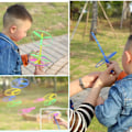Miniatyrbild 6 av 7: Twisty Pull String Flygande tefat/helikoptrar, 40 st