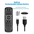 Miniatyrbillede 2 af 5: Bluetooth 5.0 Mini Tastatur G7bts Gyroskop Baggrundsbelyst Ir Læring Air Mouse Fjernbetjening Til Smart Tv Box Bærbar Computer Tablet