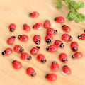 Miniatyrbillede 2 af 5: 100 X Kunst og Håndværk Sticky Back Selvhæftende Stick On Ladybirds Ladybug