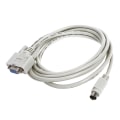 Miniatyrbillede 1 af 4: DB 9-polet til 8P Mini Din RS232 Download Kabel Hvid 3M til PLC DVP Serie - DCPCAB215