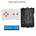 Miniatyrbilde 1 av 5: Elektrisk lekebil for barn med Bluetooth-fjernkontroll, kontroller med myk start-funksjon 2.4g Bluetooth-sender [xc] RX74 24V full set