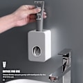 Miniatyrbillede 3 af 5: Vægmonteret automatisk tandpastadispenser - vandtæt og støvtæt - grå
