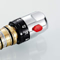 Miniatyrbilde 5 av 5: Chrome Termostatisk Dusj Kran Patronerstatning Enkelt Stykke Helt Kobber Termostatisk Kran Ventilkjerne Temperatur Sensorlilaris (hy)