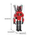 Miniatyrbild 3 av 5: Skibidi toalettbyggstenar, heta videokaraktärer Skibidi toalett spel samlarmodell actionfigur leksaker presenter B 1Pc