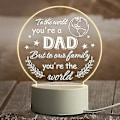 Miniatyrbild 1 av 2: Presenter för pappa från dotter, son, barn - Fars dag pappa presenter nattlampa, presenter för pappa födelsedag, tacksägelse, jul, alla hjärtans dag, akryl natt