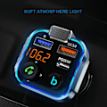 Pikkukuva 3 / 4: Auton Bluetooth-yhteensopiva Fm-lähetin Mp3-soitin Qc3.0 Pd20w Quick