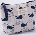 Miniatyrbillede 2 af 2: 1 pakke kosmetik taske til kvinder, adorable rummelig makeup tasker rejse vandtæt toilettaske tilbehør arrangør dovendyr gaver Whale