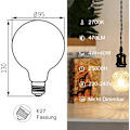 Miniatyrbild 2 av 5: Vinterkampanj, e27, E27 4w LED-lampa, retroglödlampa, idealisk för nostalgisk och retrobelysning, varmvit, G95