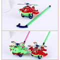 Miniatyrbild 2 av 5: Baby Walker Leksak Hand Push Pull Walks Plane Rod Push Cart Single Rod Blink Eyes Drag L Plane With Bell