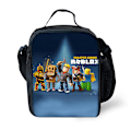 Pikkukuva 2 / 5: Roblox-kuvioitu eristetty lasten lounaslaukku kouluun, piknikille, crossbody-lämpölaukku pojille ja tytöille E