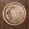 Miniatyrbild 2 av 5: Träbricka för Farkle Klassiskt Tärningsspel, Farkle Tärningsbricka, Farkle Klassiskt Tärningsspel, Tärningsbricka