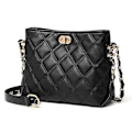 Miniatyrbild 1 av 2: Liten crossbody-väska för kvinnor, plånböcker, mode, läder, lätta handväskor black
