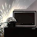 Miniatyrbild 2 av 5: Discokula-hjälm med infällbart visir, coola rekvisita för nattklubbar Gold