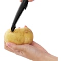 Miniatyrbillede 4 af 5: Kartoffelskrællere, drejelig grøntsagsskræller til køkken (5 stk., sort)
