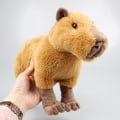 Miniatyrbilde 4 av 5: Realistisk Capybara Kosedyr Capybara Vektet Leke Simulering Myk Krypende Capybara Kosedyr