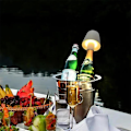 Miniatyrbilde 4 av 5: Trådløs flaskelampe RGB/3 farger dimbar Pridola trådløs flaskelampe, oppladbar pustende lysmodus berøringsfri bordlampe White RGB