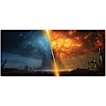 Miniatyrbillede 1 af 4: Professionelt Gaming Mousepad, Tilpasset Design med Syet Kant Vandafvisende Skridsikker Gummibund Mousepad Perfekt til Laptop, Computer (900x400x3mm)