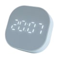 Miniatyrbild 2 av 2: Kvadratisk liten väckarklocka Luminous Mute LED Multifunktionell digital klocka Ljus Light blue