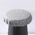 Miniatyrbild 4 av 7: Hopfällbar pallkudde Sittdyna för stol Teleskopisk pallkudde Inomhus Utomhus Stadion Pallöverdrag Rund för ryggsäckssovrum Gray Imitation linen