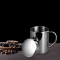 Miniatyrbild 6 av 8: 13,5oz/400ml Camping Mug Kaffe Mugg Kopp Dubbelväggig Rostfritt Stål Drickmugg med Lock för Hemma Kontor Camping Picknick