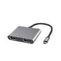 Miniatyrbilde 1 av 4: Type-C til dobbel HDMI 4k MST-adapter, bærbar Type-C HDMI-hub