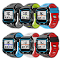 Miniatyrbild 3 av 5: Silikonarmband för Garmin-Forerunner 920XT Smartwatch Armband Loop Armband Black blue