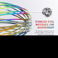 Miniatyrbild 2 av 5: Flow Rings Leksaker 3d Arm Spring Magic Flow Ring Rostfritt Stål