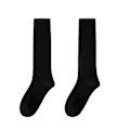 Pikkukuva 1 / 5: Luistelusukat, vaaleat, läpinäkymättömät polvisukat, luisteluun tarkoitetut nailonsukat (Calf socks) Black * Black