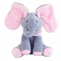Miniatyrbillede 5 af 5: Baby Talking Pp Bomuld Elefant Blød Plys Dukke Syngende Udstoppede Dyr Pink