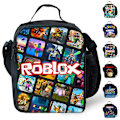 Miniatyrbild 1 av 5: Roblox Print Barnkalas Lunchväska för Barn, Isolerad Lunchväska för Pojkar och Flickor C