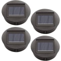 Miniatyrbild 1 av 5: 4-pack solcellslampor med LED-lampor, solcellslampor för tak, LED-solpanelsskydd