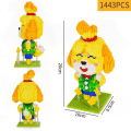 Miniatyrbilde 4 av 4: 1224 stk+ Animal Raccoon Tom Nook Isabelle Crossing Game Building Blocks 3D-modell DIY Mini Diamond Bricks Leker for barn Gave Stytle 04
