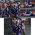 Miniatyrbillede 4 af 4: Optimus Warrior Transformers Legetøj i Aluminiumlegering