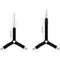 Miniatyrbillede 7 af 7: 8 stk. sengebetræk clips stropper justerbar trekant fastgørelse elastisk hjørne seler grippere holder til madrasbetræk sofa pude (sort)