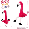 Miniatyrbild 3 av 5: 1 st Pratande Flamingo Upprepar Vad Du Säger Interaktiv Söta Plyschleksaker Stoppade Djur Födelsedagspresenter För Pojkar Och Flickor, Röd