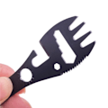 Miniatyrbilde 6 av 7: pcs Survival Spork Non-stick Surface Bestikk Piknik Gaffel Skje Bestikk Glatt Boks 5 pcs