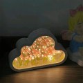 Miniatyrbilde 4 av 5: DIY Tulipan Nattlys, Sky Tulipan Speil Nattlys, Simulering Blomst Soverom B Blue