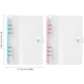 Miniatyrbillede 2 af 7: A5 Ringbind, 2-pak A5 gennemsigtig vandtæt PVC-bind, 6-rings blød notesbogsbind løsbladsbind, genopfyldelig notesbog rund ringbind