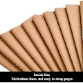 Miniatyrbillede 5 af 8: 10 stk. notesblok A5, Kraft Cover Notebooks 5 pakker blanke sider/ 5 linjerede sider (36 ark hver), Great Sketchbook Drawing Notebook, Classic Diary Note Pads