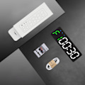 Miniatyrbilde 5 av 5: LED Treningstimer for Treningsstudio - Intervalltimer, Nedtelling, Stoppklokke Black