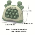 Pikkukuva 2 / 2: Nopea Push Bubbles -pelikonsoli Pop It -pulmapeli Sensorinen ahdistuksenlievitys Fidget-lelut Syntymäpäivälahjat lapsille Green