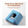 Miniatyrbild 5 av 5: G5 Retro Console Handheld Game Player 3.0 tum fickspelskontroll inbyggd 500 spel, grå-cyan