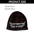 Miniatyrbillede 2 af 5: Y2k Beanie Huer Strikket Uld Hat Brev Jacquard Hat 2000s Søde Mænd Kvinder Unisex Skull Cap Ski Cykling Udendørs style 1