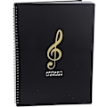 Miniatyrbillede 1 af 5: Musikmappe til noder, A4-papir, dokumentmappe, opbevaring, 30 lommer, nøgle