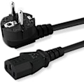 Miniatyrbillede 1 af 4: Strømkabel, EU-standard 250V 10A, 1,2m, netledning til vekselstrømskabel vinklet stik til printer, mikrobølgeovn, ovn osv. Hy