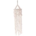 Pikkukuva 1 / 5: Boho-tyyliin sopiva käsintehty makramee-seinävaate, kattokruunu, boheemi sisustus, viehättävä macrame-seinävaate, luova kodin bunkkeri, kodinsisustuslamppu