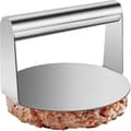 Hamburgerpress i 304 rostfritt stål, rund smashburgerpress, press för köttfärs, non-stick köttpress