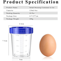 Miniatyrbilde 7 av 7: 10 stk. salatdressingbeholdere til å ta med, 120 ml sausbøtter med lokk, 4 oz salatdressingkrukker, snacksausematfrukt yoghurt oppbevaringsbeholdere