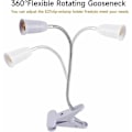 Miniatyrbillede 3 af 5: E27 Klemmelampe med Svanehals og Afbryder, Bordlampe, Skrivebordslampe, Lampekrop